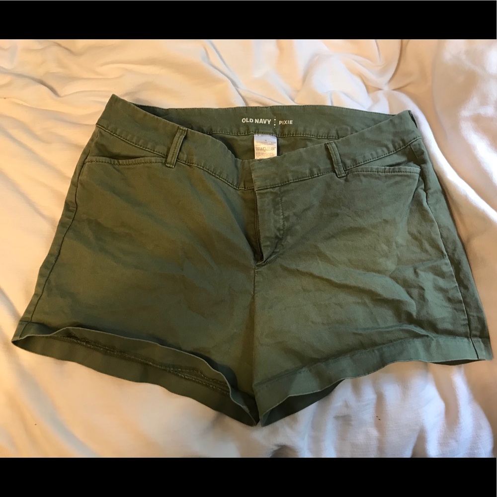 Army Green Pixie Shorts